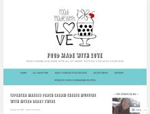 Tablet Screenshot of foodmadewithlove.net